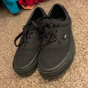 Black laced vans